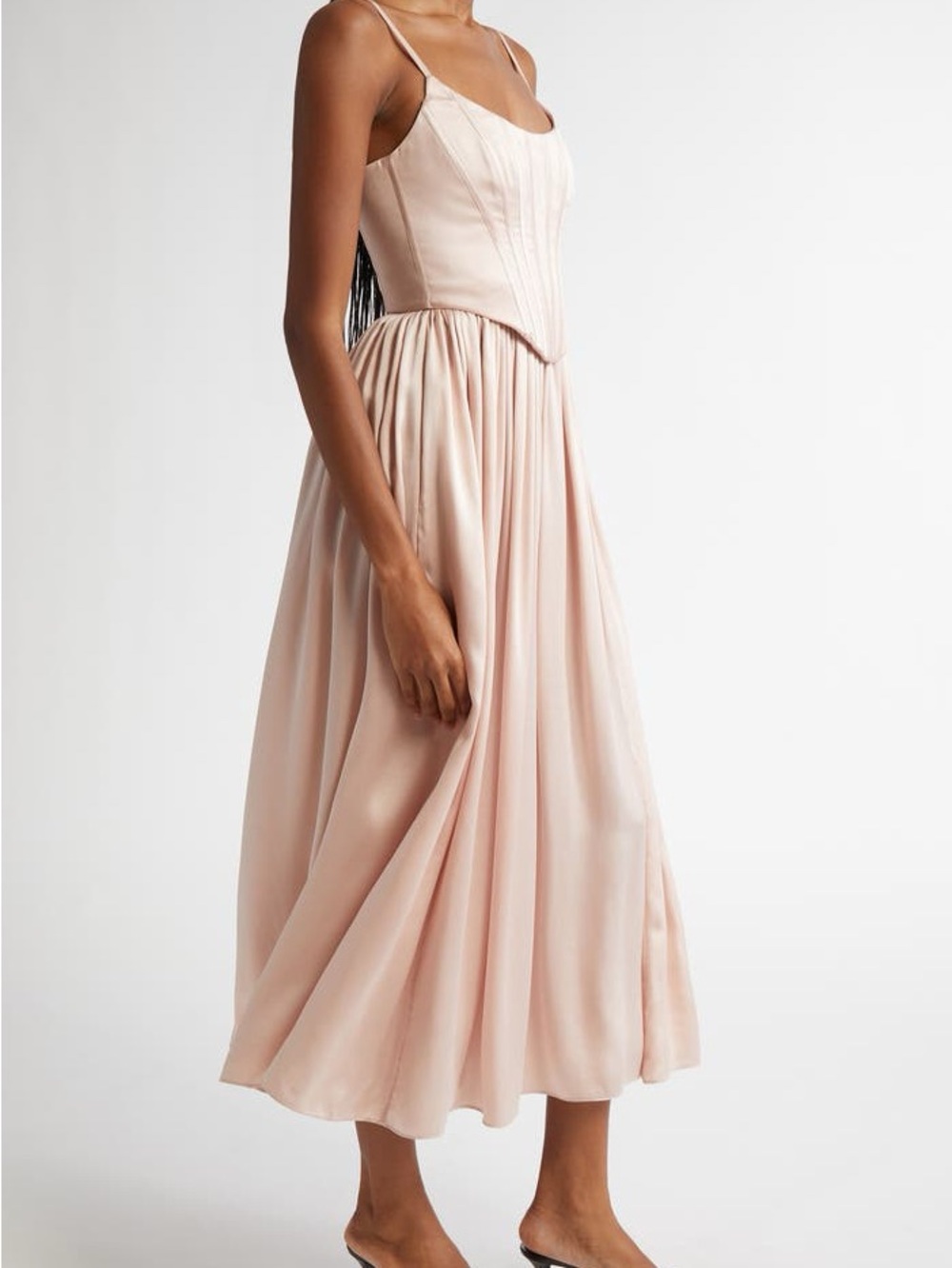Zimmermann Corset Midi Silk Dress from 2024 Spring Natura Collection